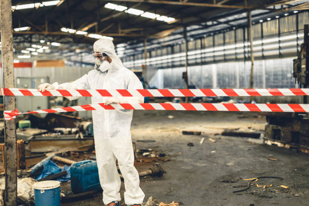 Professional Biohazard technician working in Alamo, NV